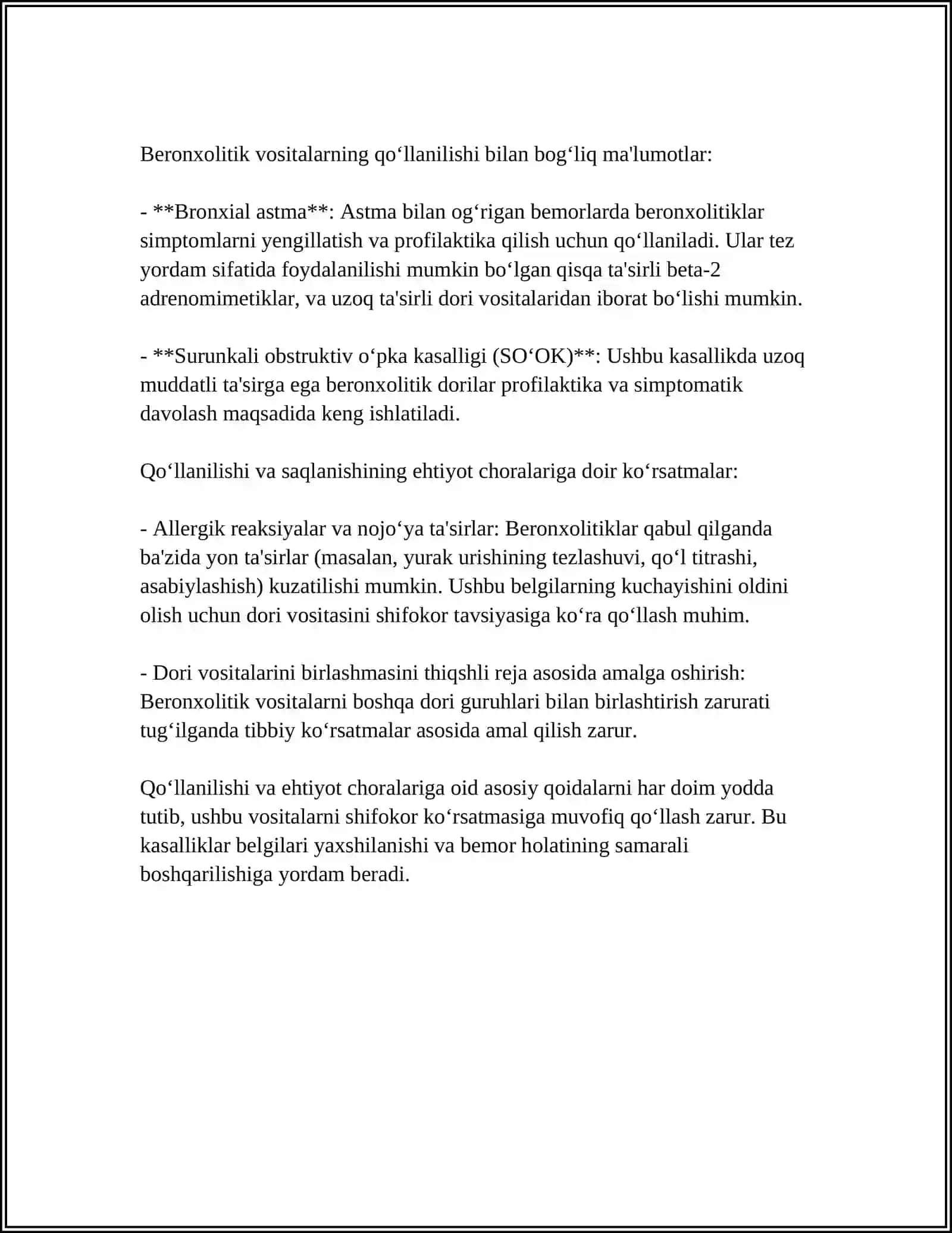 BERONXOLITIK VOSITALAR HAQIDA TUSHUNCHA 4