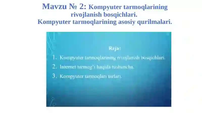 Kompyuter tarmoqlari 4