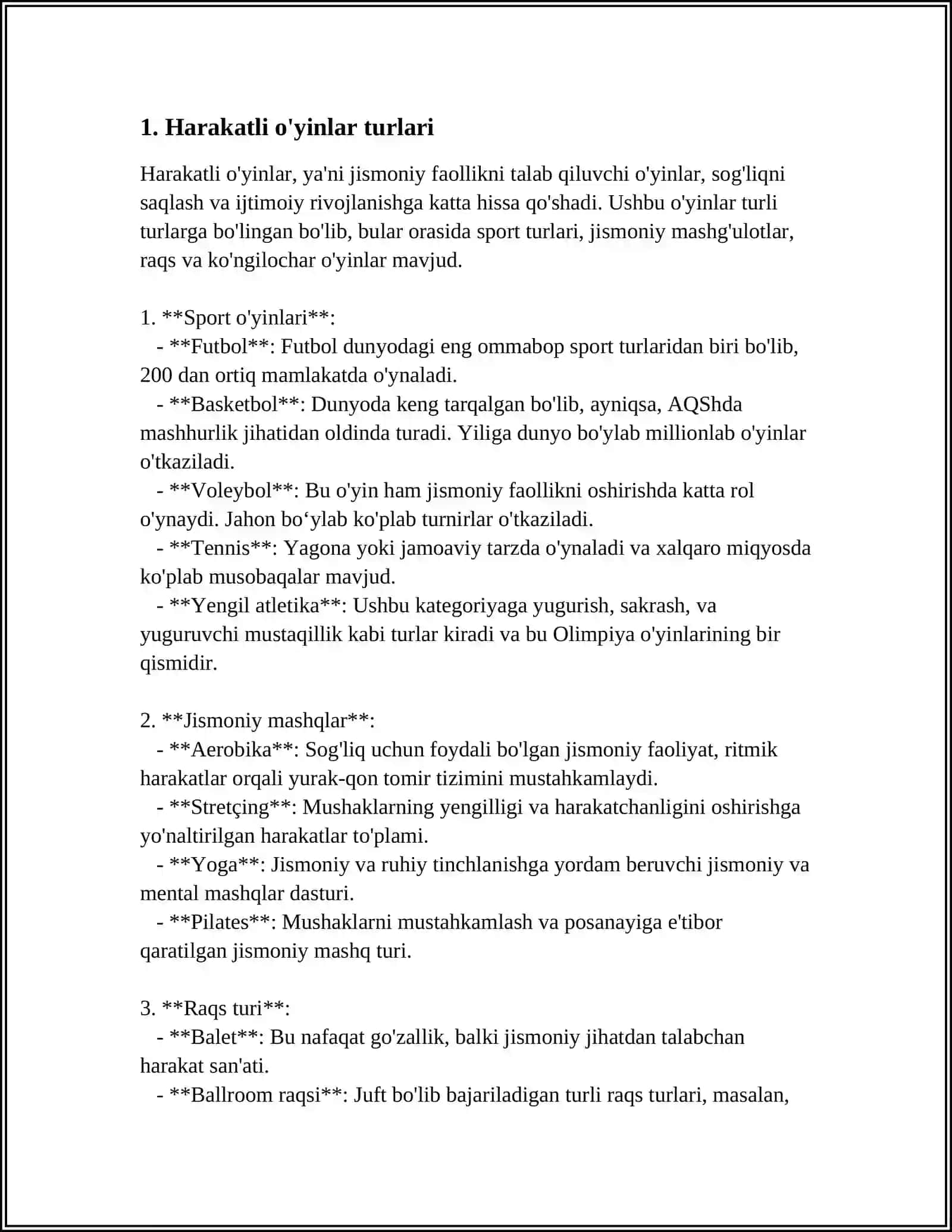 HARAKATLI OYINLARNI BOLALAR SALOMATLIGIGA TASIRI QANDAY? 4