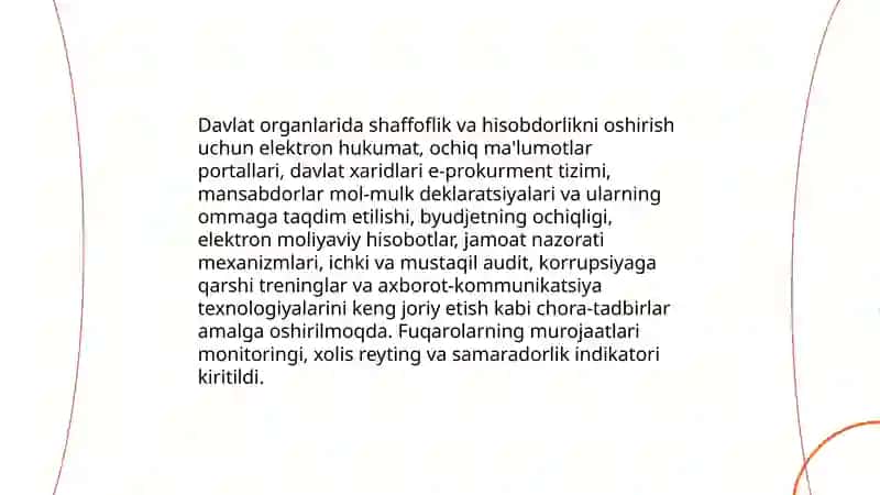 O`zbekistonning korrupsiyaga qarshi kurash siyosati 4