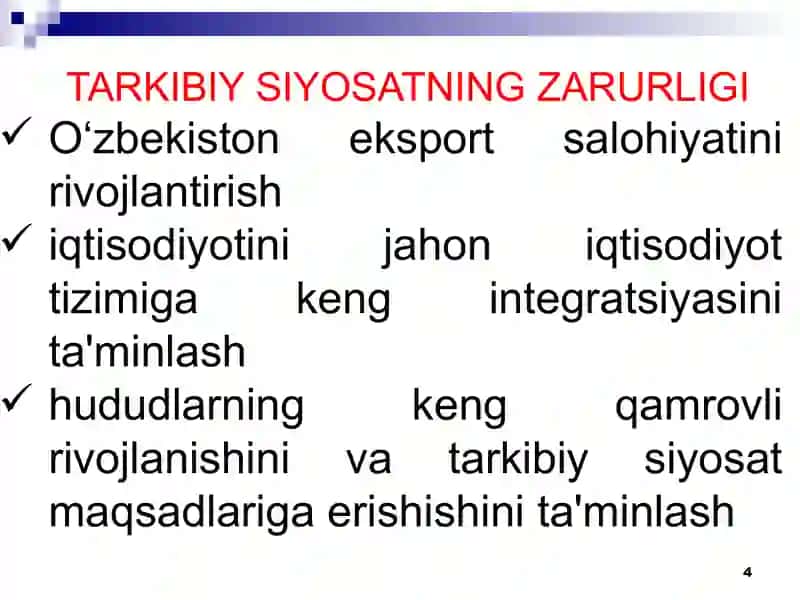 Davlatning tarkibiy-investitsiyaviy siyosati 4