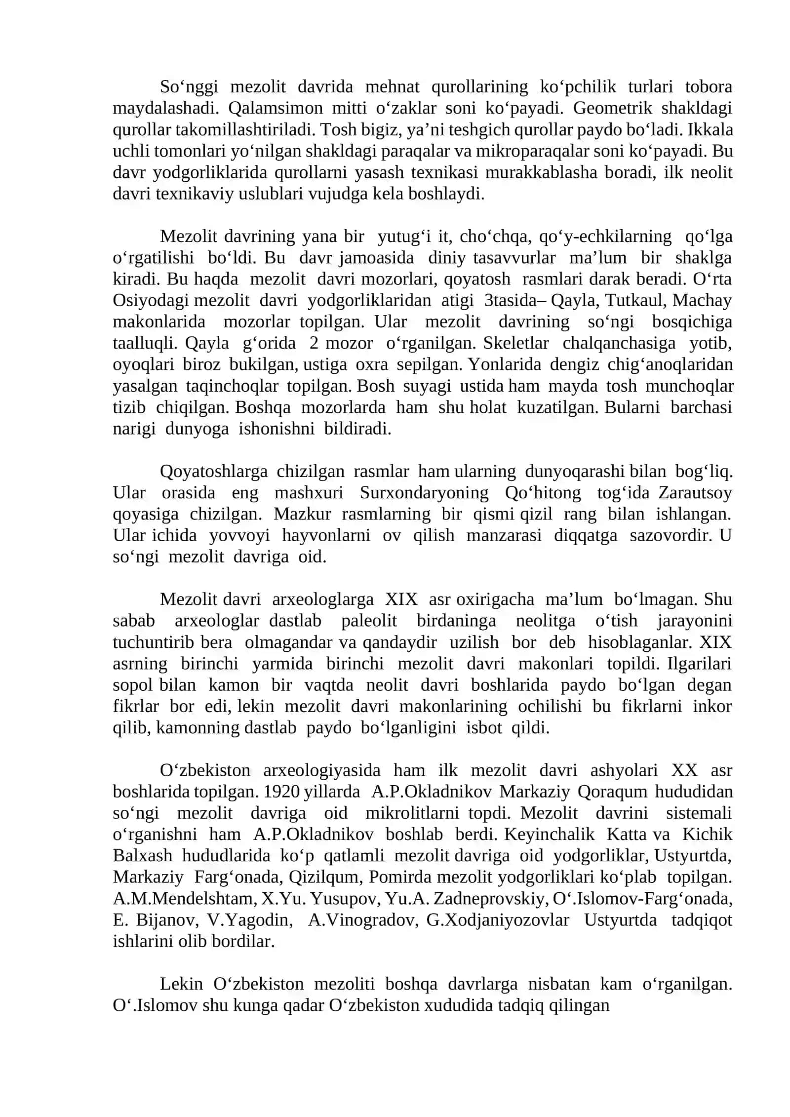 Mezolit davrida yevropa arxeologiyasi 4