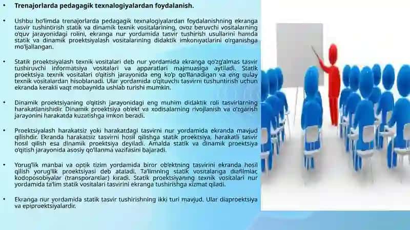 TRENAJORLAR. ULARDAN FOYDALANISHNING PISIXOLOGIK PEDAGAGIK ASOSLARI 4