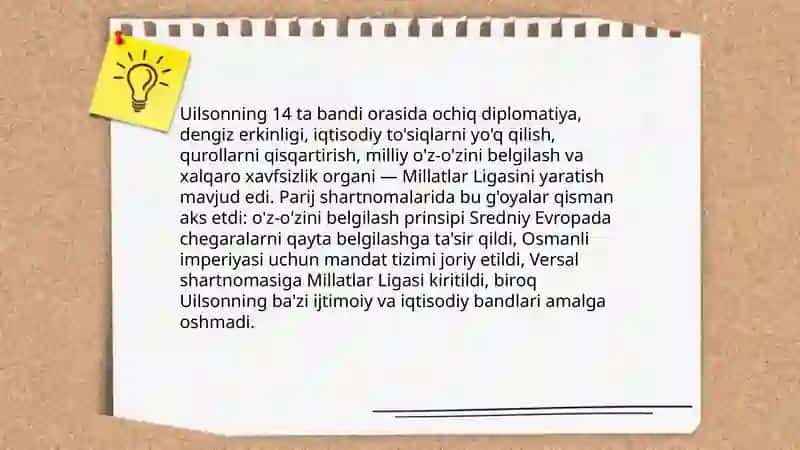 Parij tinchlik shartnomasi, versal tizimining shaklllanishi 4