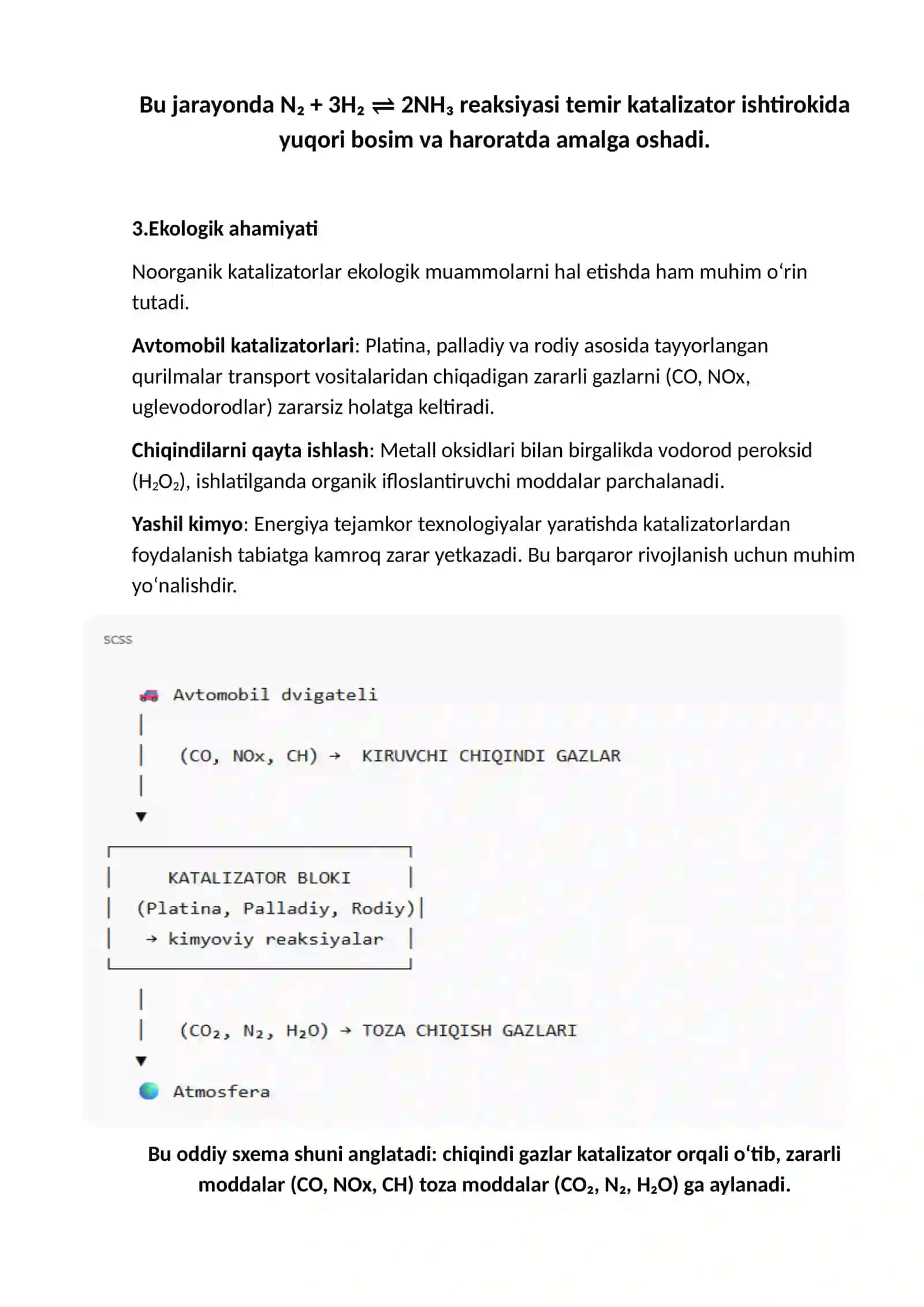 Katalizator sifatida noorganik birikmalar 4