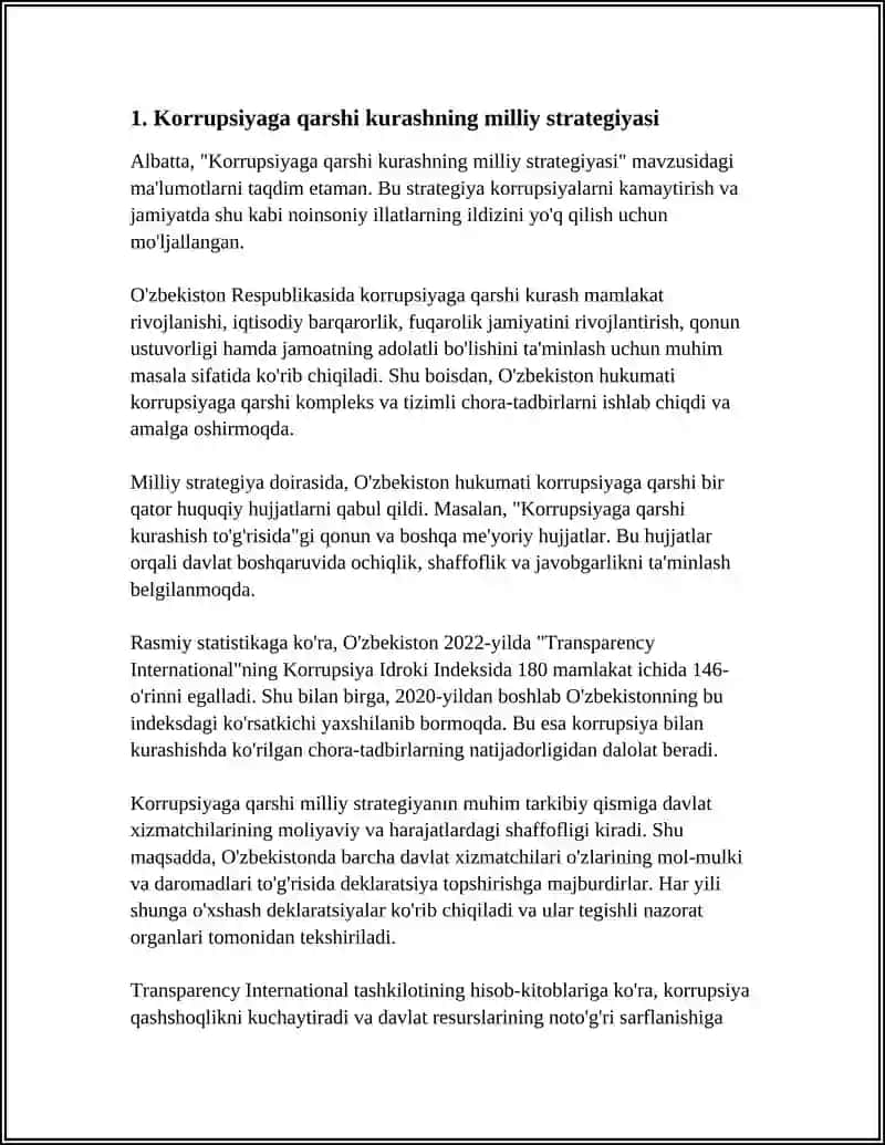 Korrupsiyaga qarshi kurashning milliy strategiyasi 4