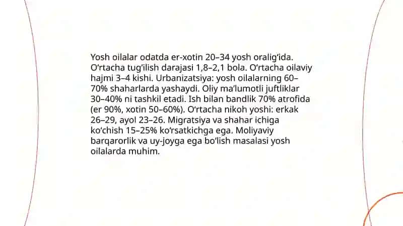 Yosh oila: sotsial kategoriya sifatida 4