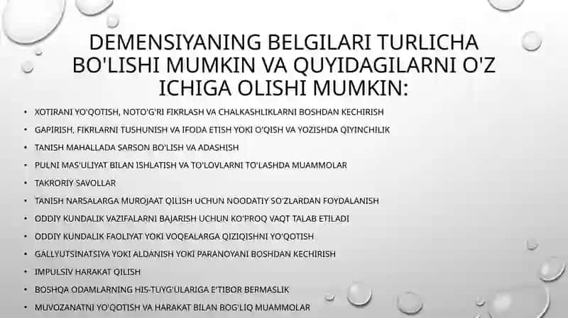 Demensiyalarning klinik shakllari 4