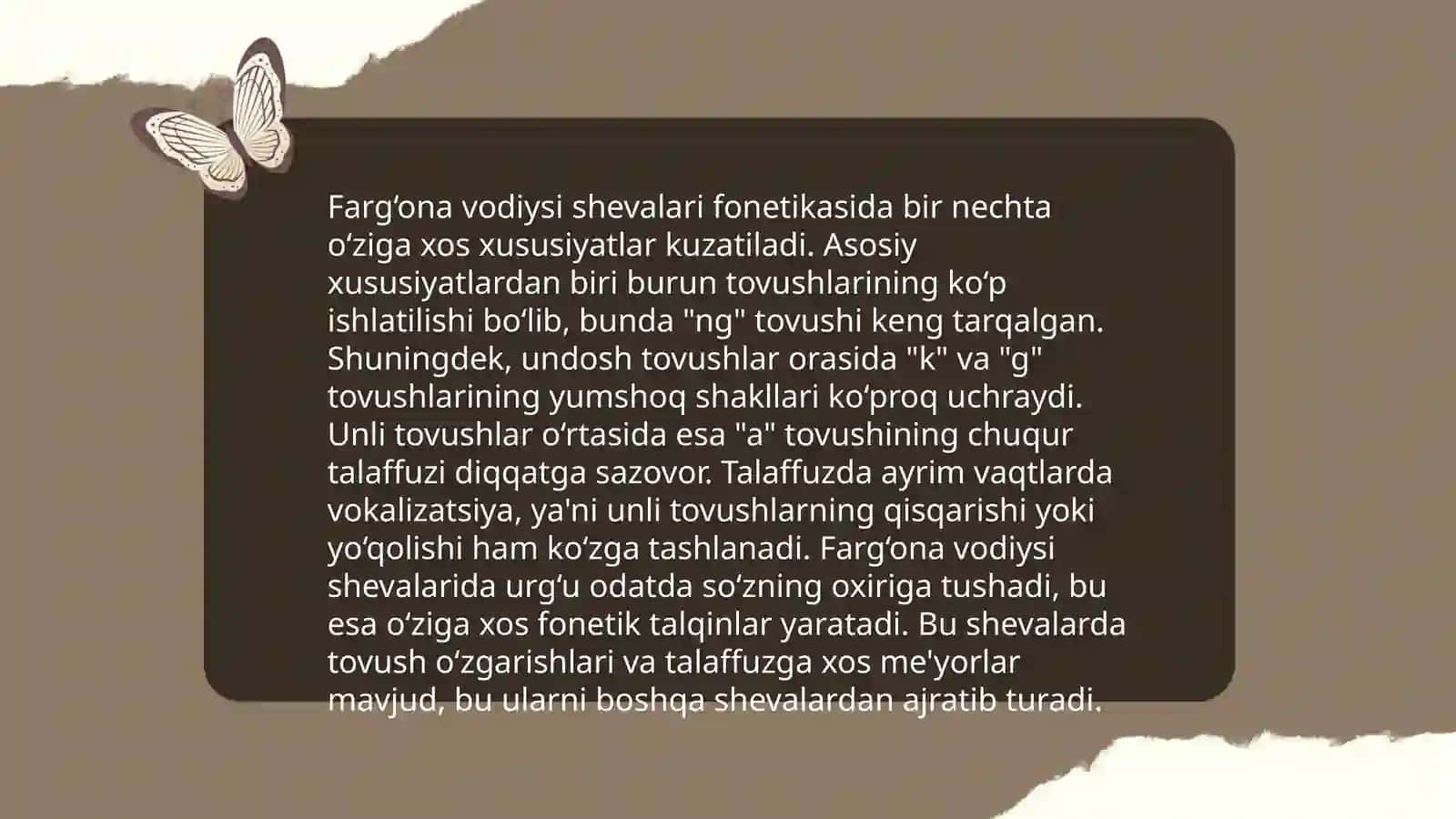 Farg‘ona vodiysi shevalarining o‘ziga xos jihatlari 4