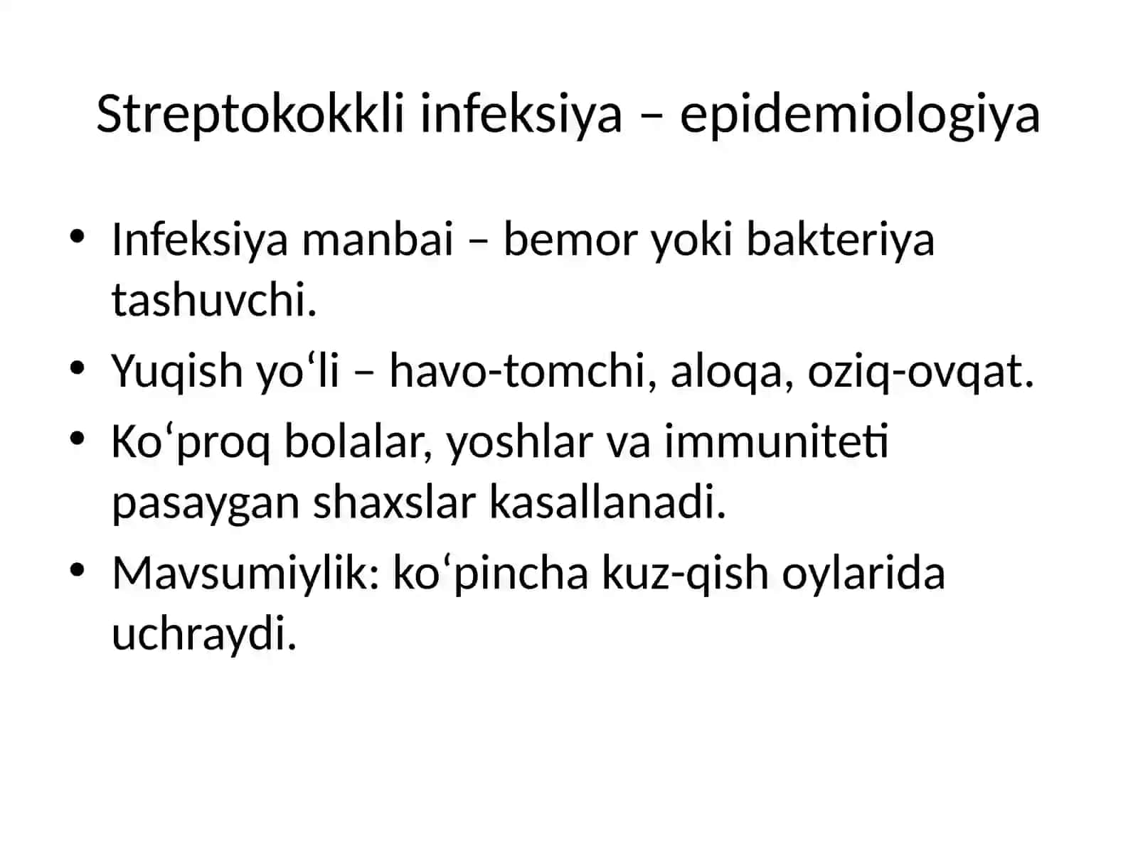 STREPTOKOKKLI VA PNEVMOKOKK INFEKSIYALAR 4