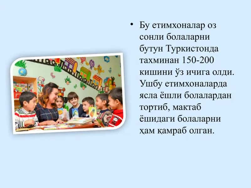 O'zbekistonda maktabgacha ta'limning vujudga kelishi va taraqqiyot bosqichlari 4