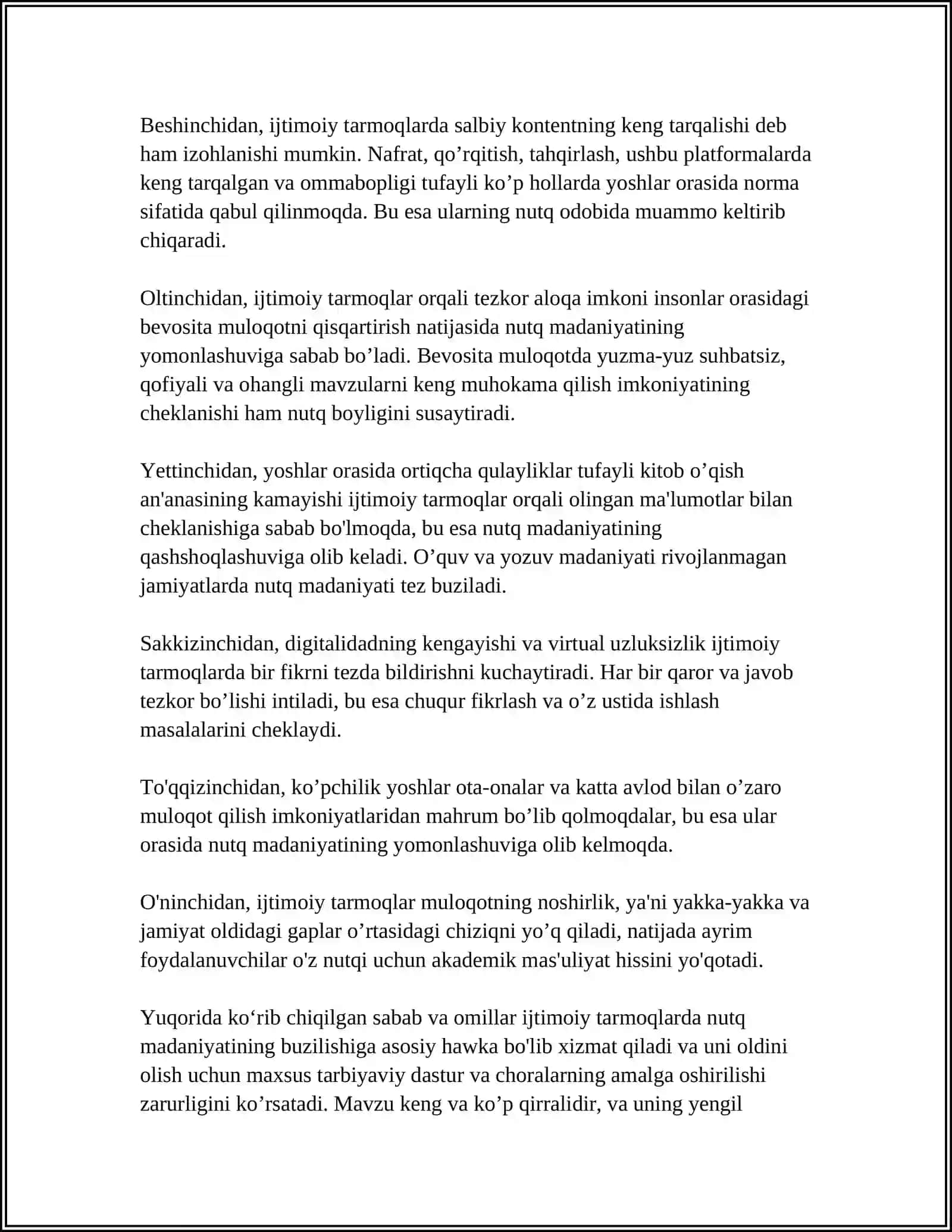 IJTIMOIY TARMOQLARDA NUTQ MADANIYATINING BUZILISHI 4