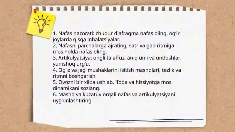 Lirik turdagi asarlarni ifodali oʻqish 4