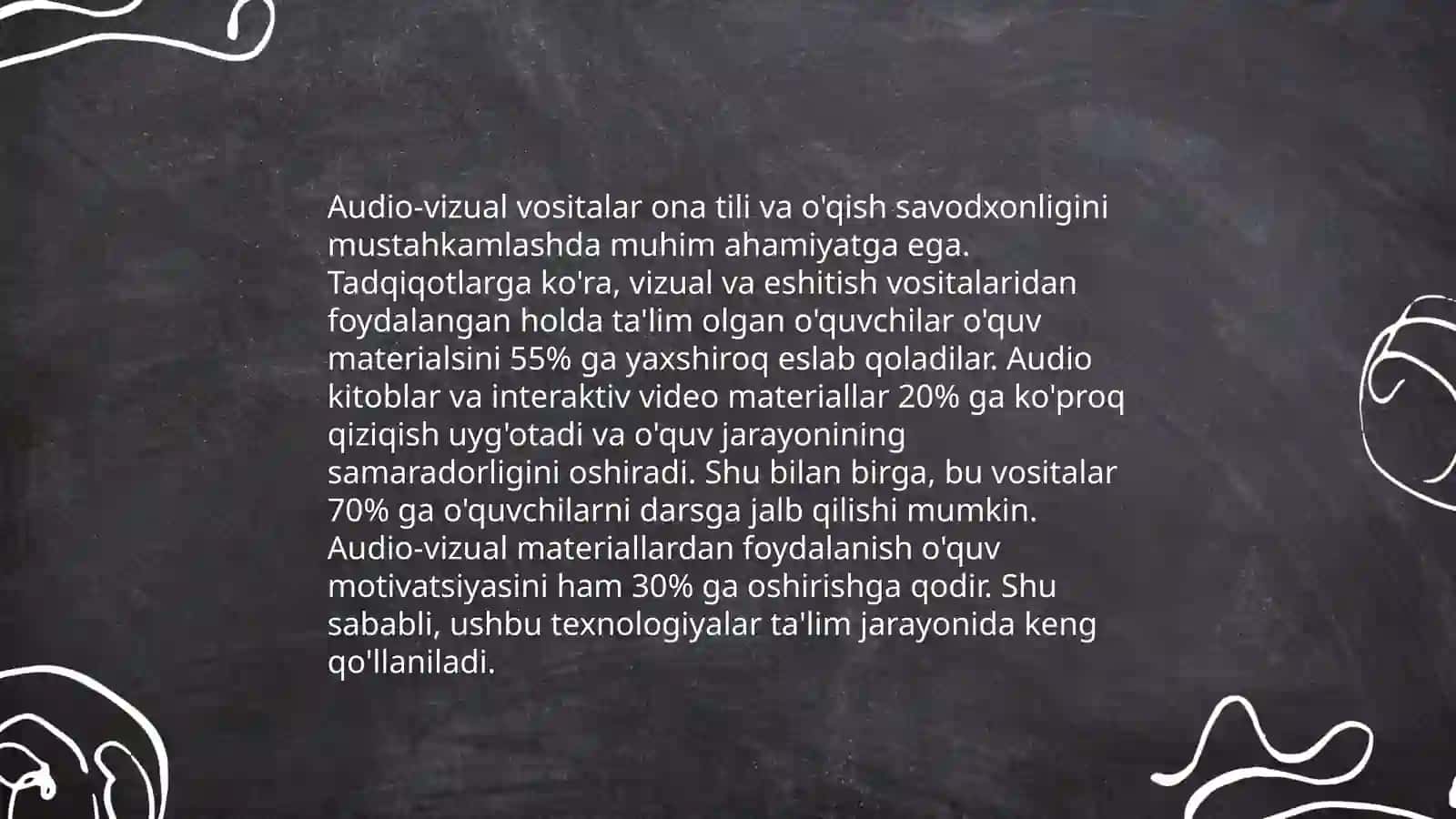 Boshlanĝich sinflarda ona tili va o‘qish savodxonligidan sindan tashqari ishlarni tashkil etish metodi va vositalari.(Tezislar tayyorlash) 4