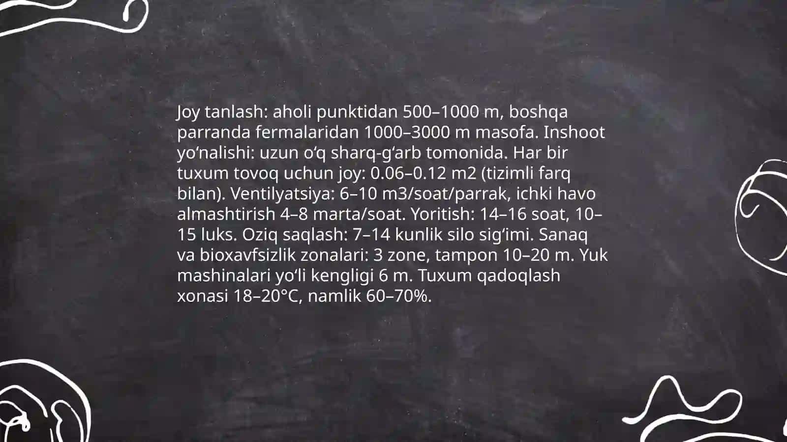 Sanoat asosida tuxum yetishtirish texnalogiyasi 4