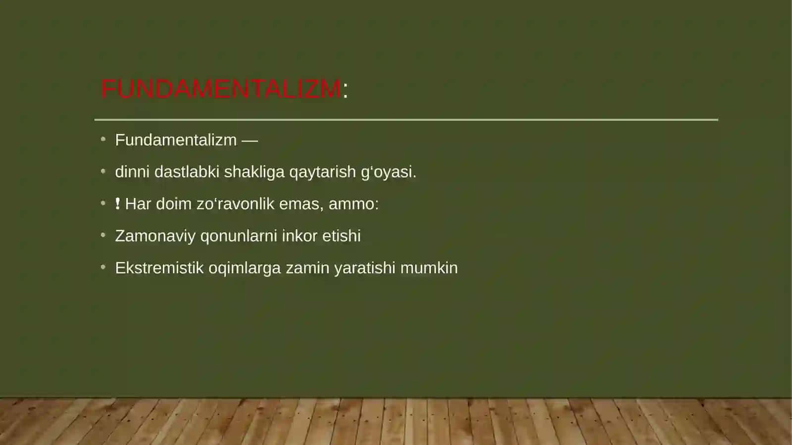 Din fanatizmi, ekstremizm, fundamentalizm va terrorizmning tarixi 4