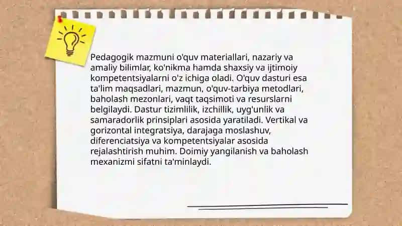 PEDAGOGIKJARAYONNING ASOSIYTARKIBIY QISMLARI 4
