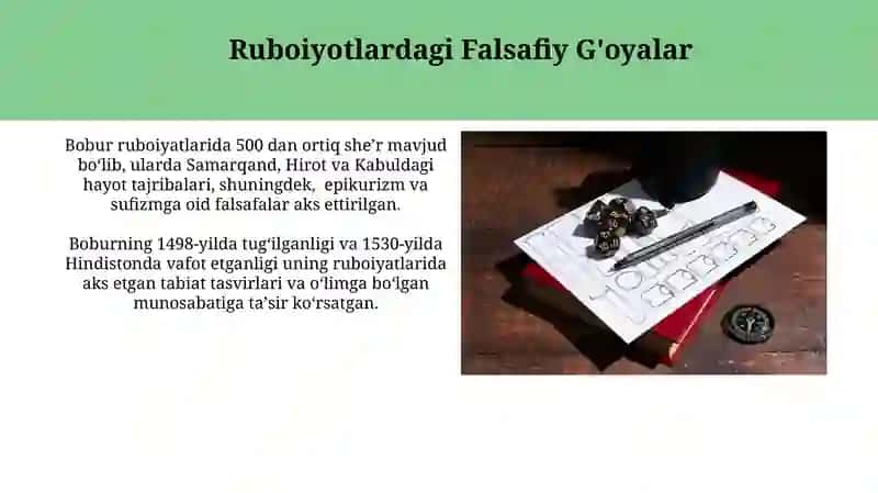 Bobur ruboiylari tahlili 4
