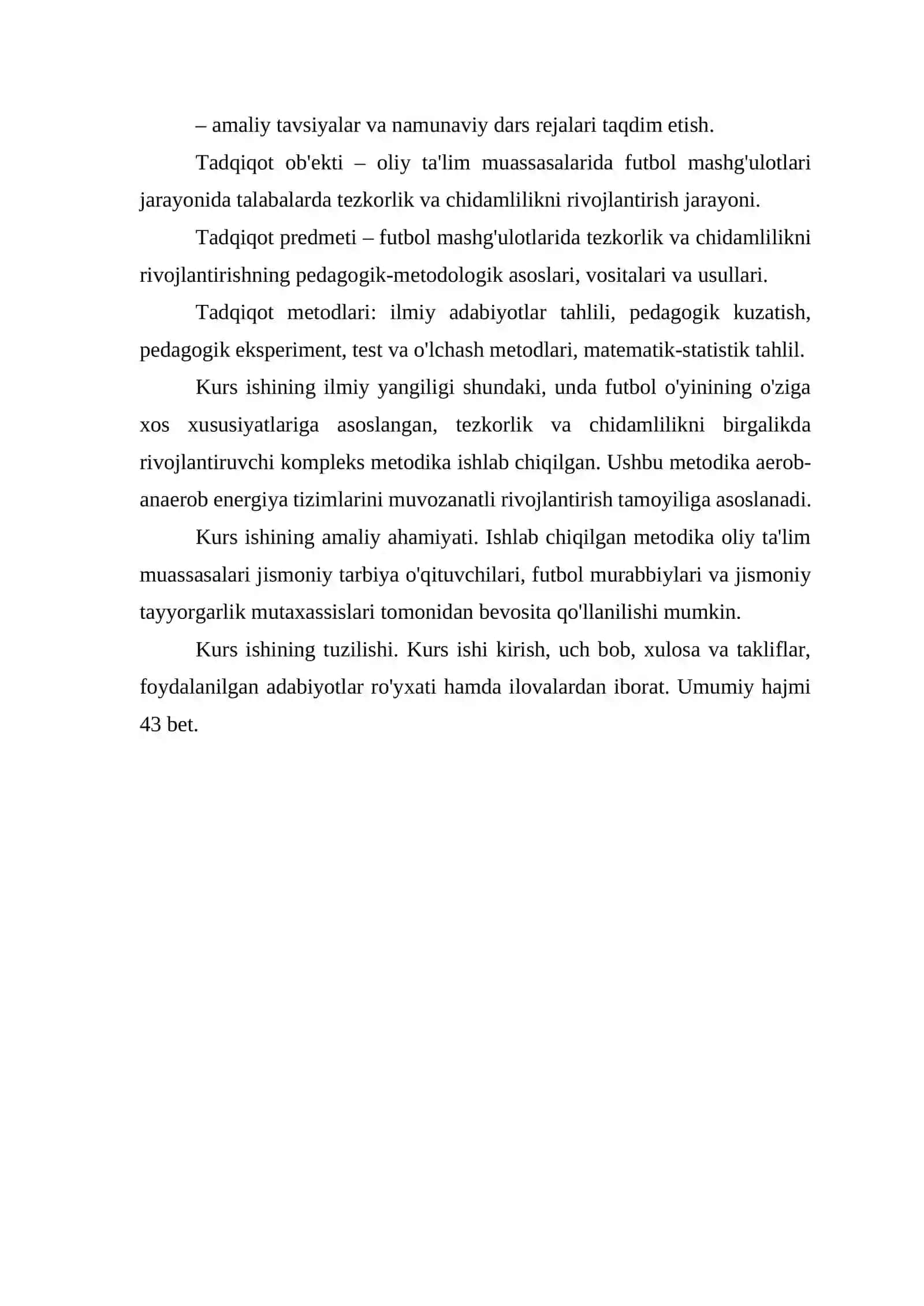 "Futbol orqali talabalarda tezkorlik va chidamlilikni rivojlantirish" 4