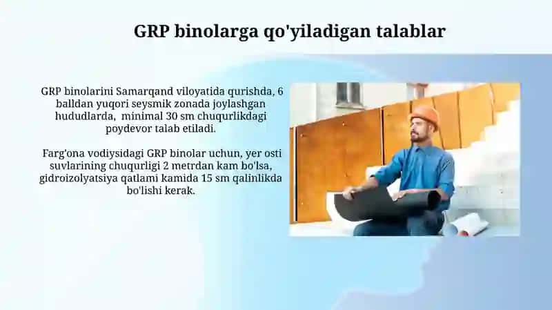 GRP larni joylahtirish va GRP binolariga quyiladigan talablar 4