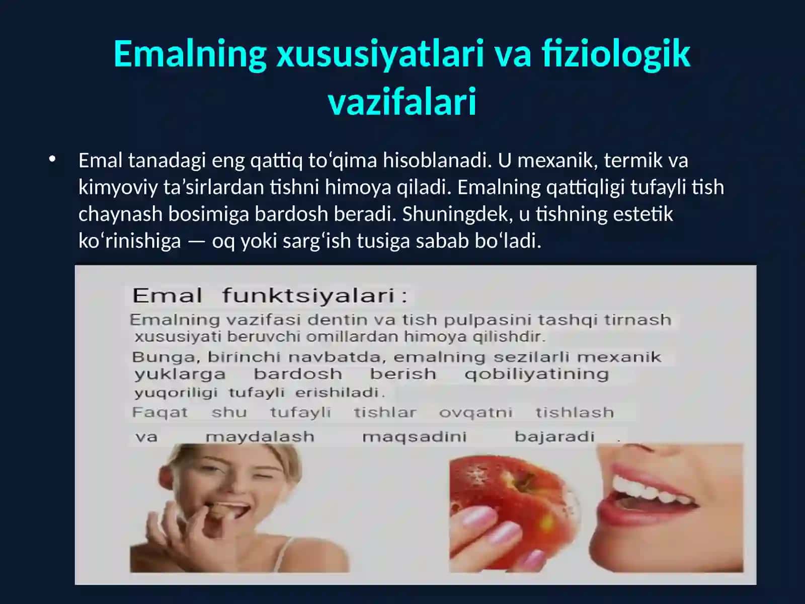 Tish qattiq to‘qimalarining tuzilishi, kariyes va kariyesiz kasalliklar 4