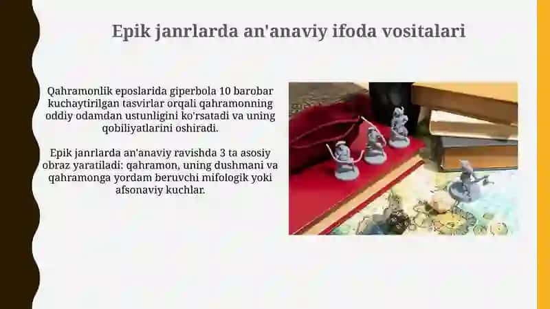 Epik janrlarda adabiy va badiiy shakllar 4