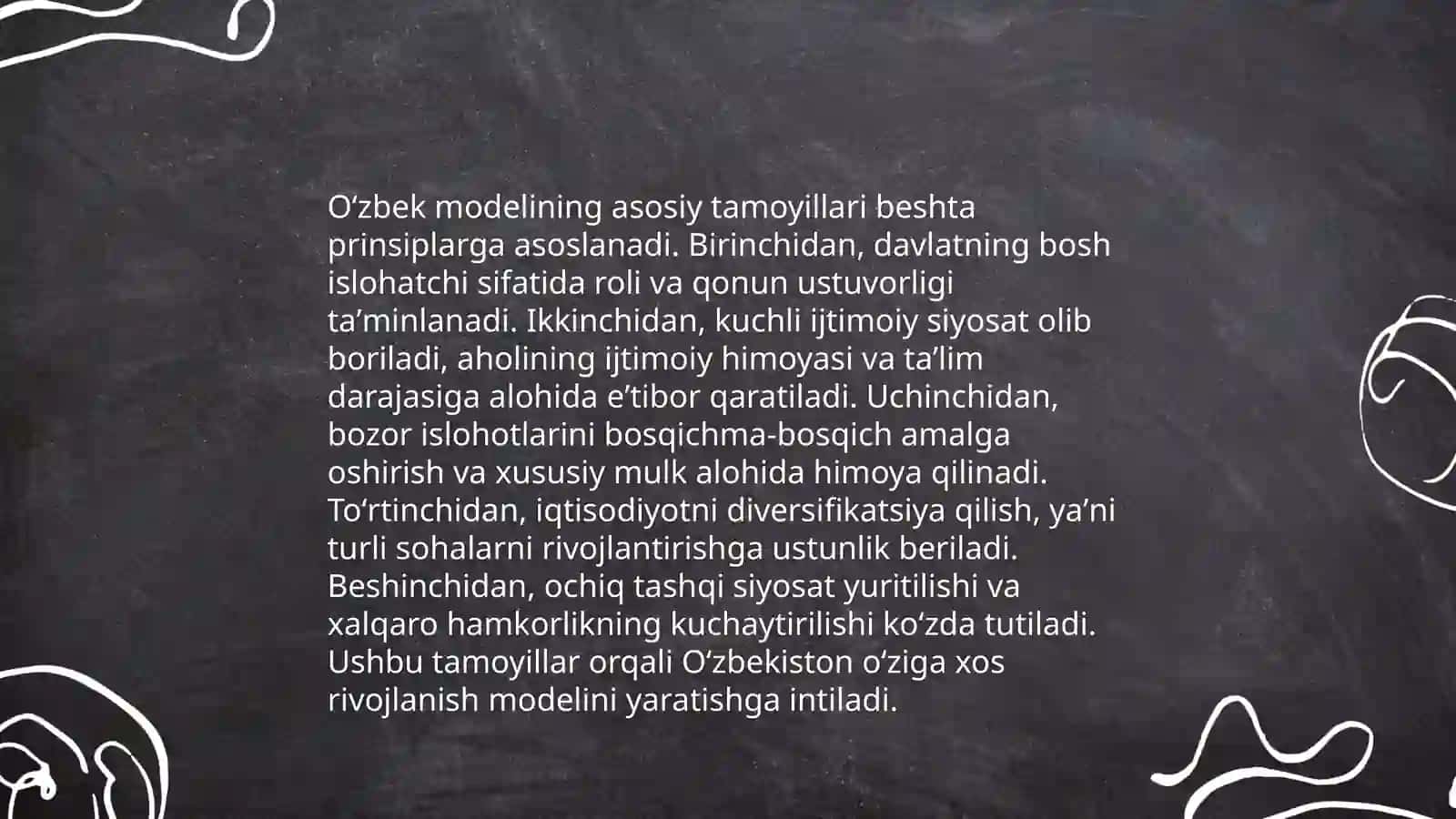 Oʻzbek modeli va uning oʻziga xos xususiyatlari 4