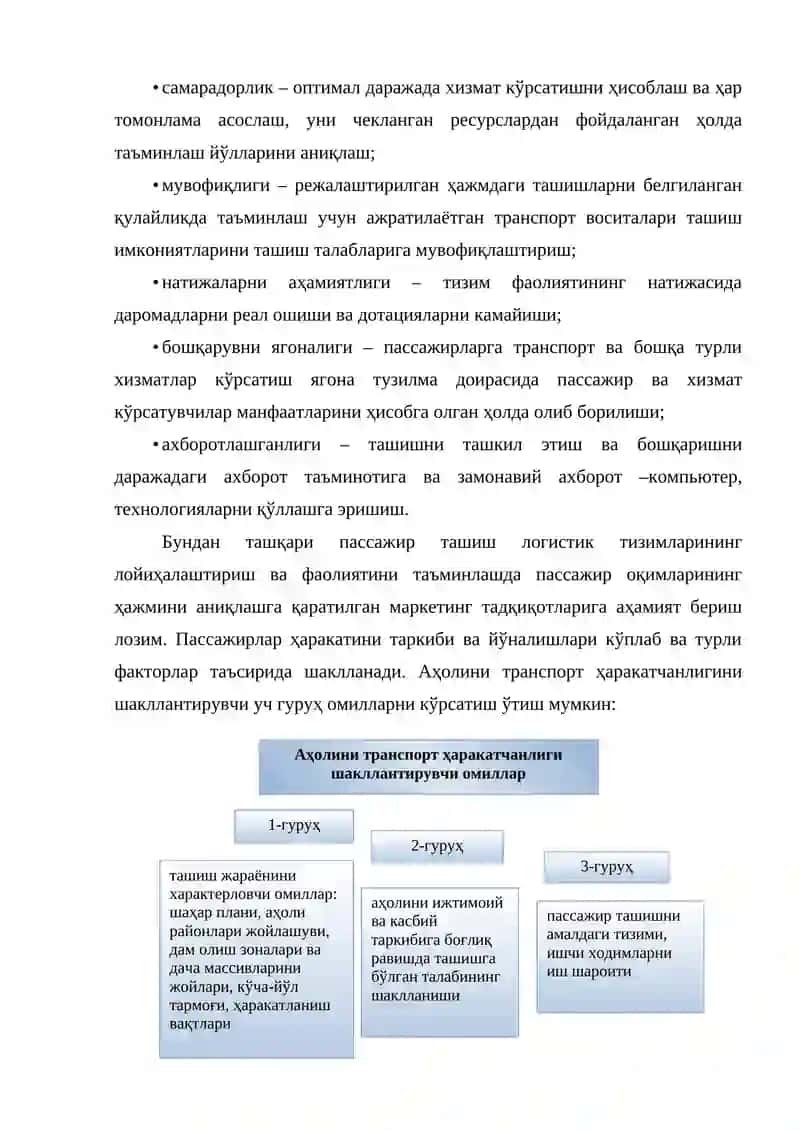 Пассажир автотранспортига оид қуйидаги функцияларни кўрсатиш 4