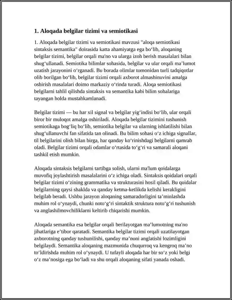ALOQA SEMIOTIKASI SINTAKSIS SEMANTIKA 4