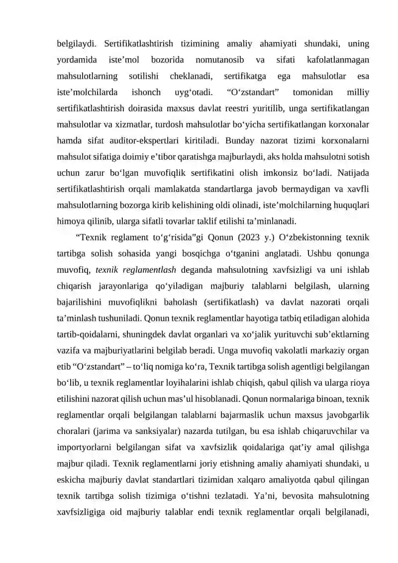 O‘zbekistonda sifatni boshqarish: qonunchilik bazasi, davlat siyosati va xalqaro tajriba 4