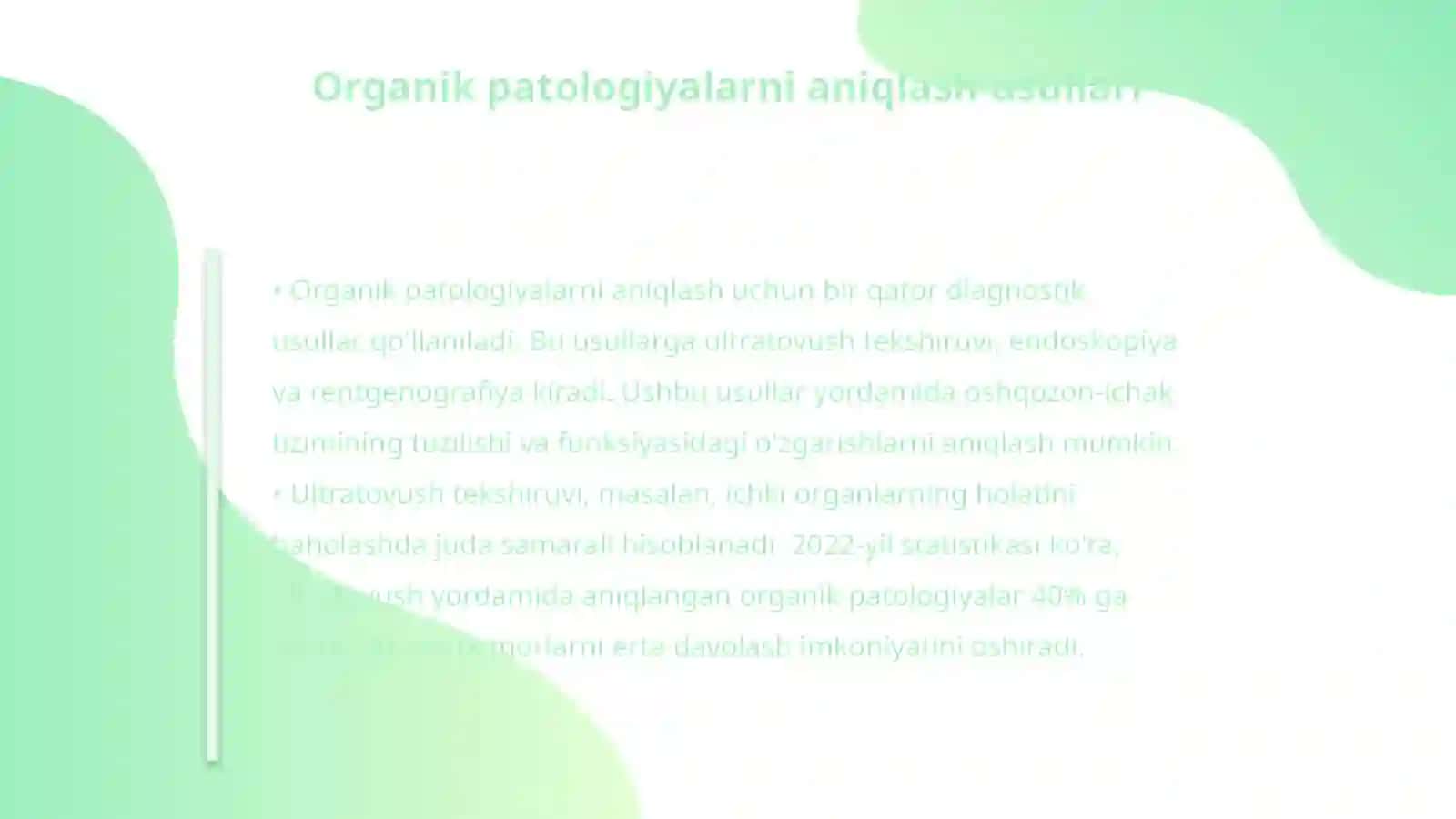 BIRLAMCHI TIBBIY YORDAMDA DISPEPTIK SINDROMLI BEMORLARDA ORGANIK VA FUNKSIONAL PATOLOGIYA EHTIMOLINI SUN’IY INTELLEKT ASOSIDA PROGNOZLASH 4