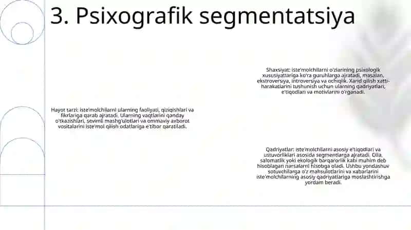 Bozorni Segmentlash Xususiyatlari 4