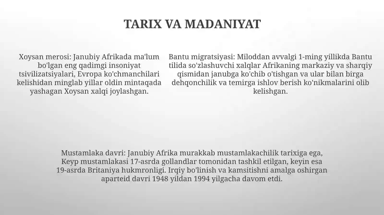 Janubiy Afrika 4