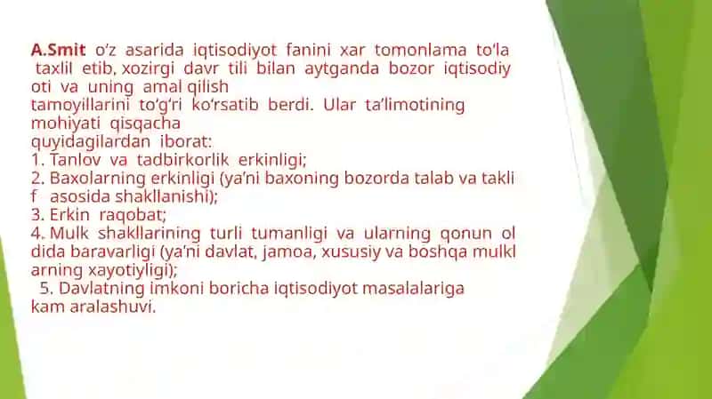 Iqtisodiyotda davlat ishtirokini kamaytirish, xususiy mulk huquqini himoya qilish institusional va tarkibiy islohotlarni davom ettirish 4