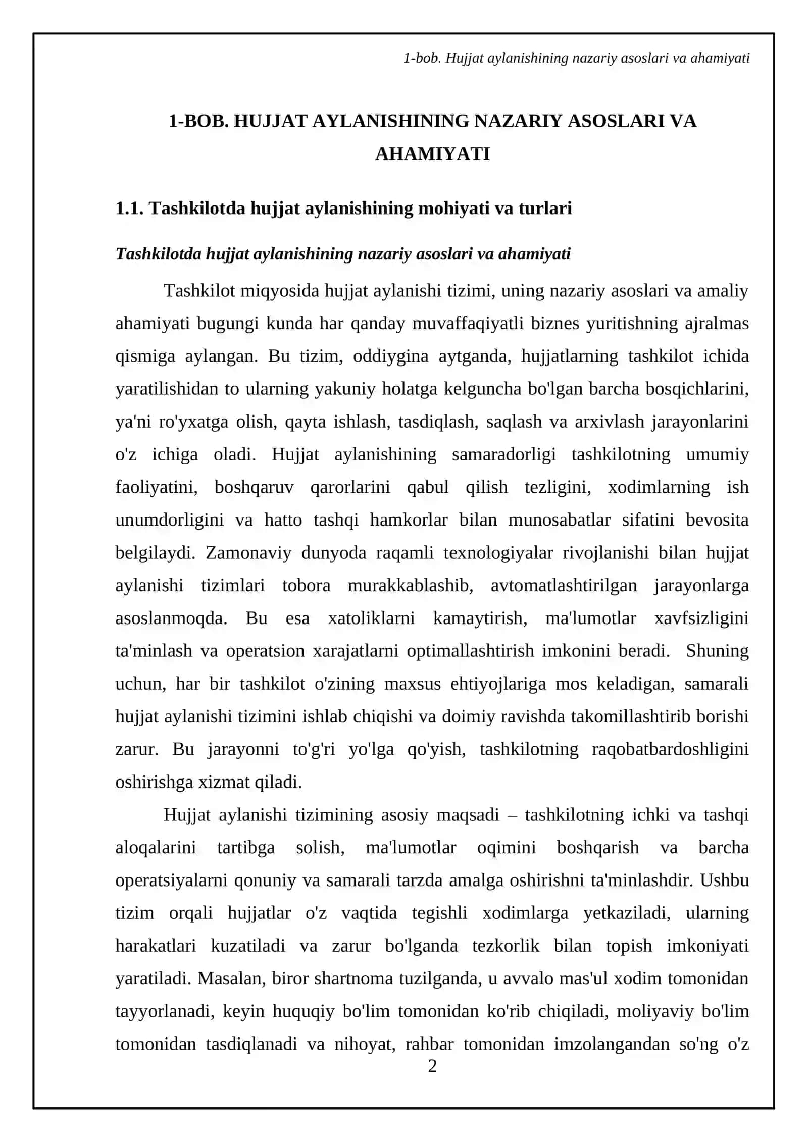 Tashkilot miqiyosida hujat almashinuvi tizimi 4