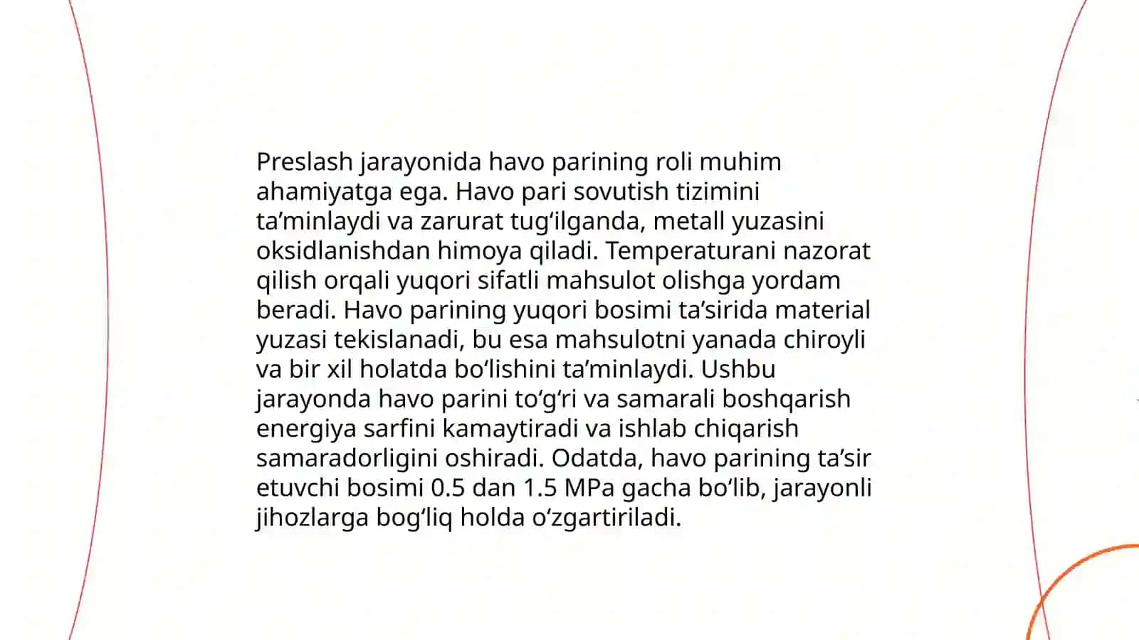 Havo pari yordamida preslash texnologiyasi 4