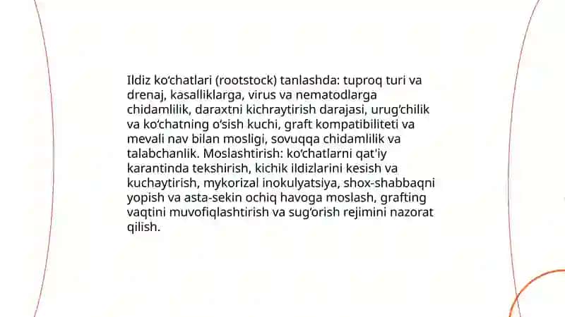 Olmani intensiv navlarini parvarish qilish texnologiyasi 4