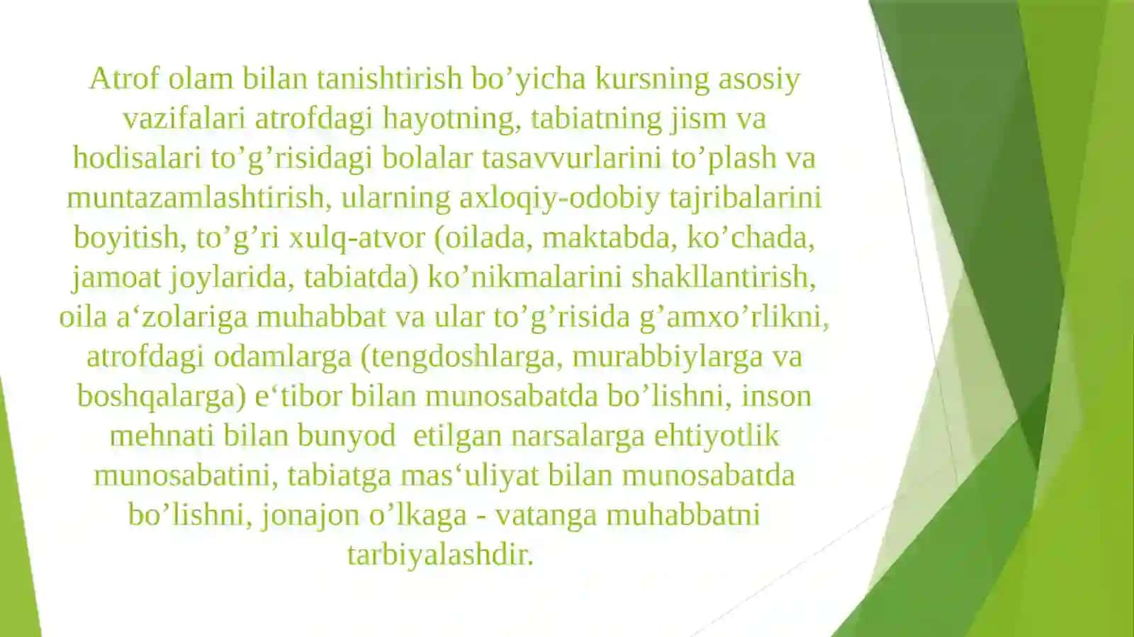 "Tabiiy fanlar” darsligini oʻrganish, tahlil qilish 4