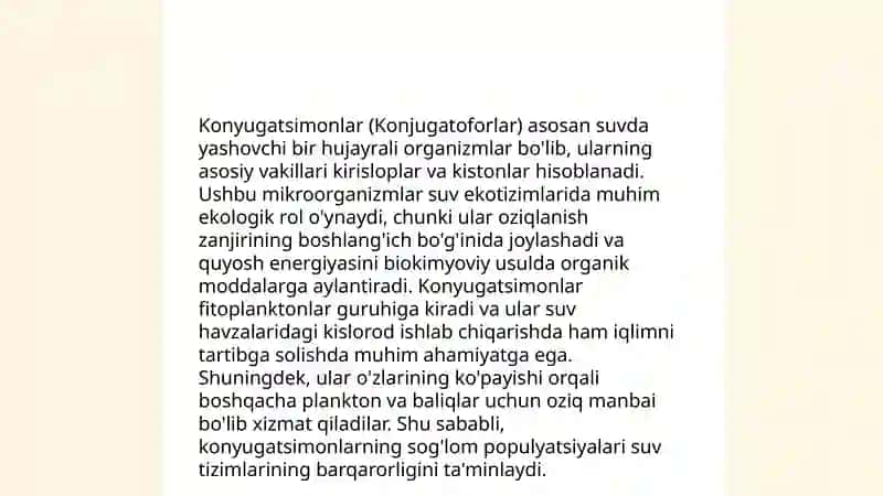 Konyugatsimonlar yoki matashuvchilar sinfining xarakterli belgilari, klassifikatsiyasi. Zignemalar tartibi vakillari 4
