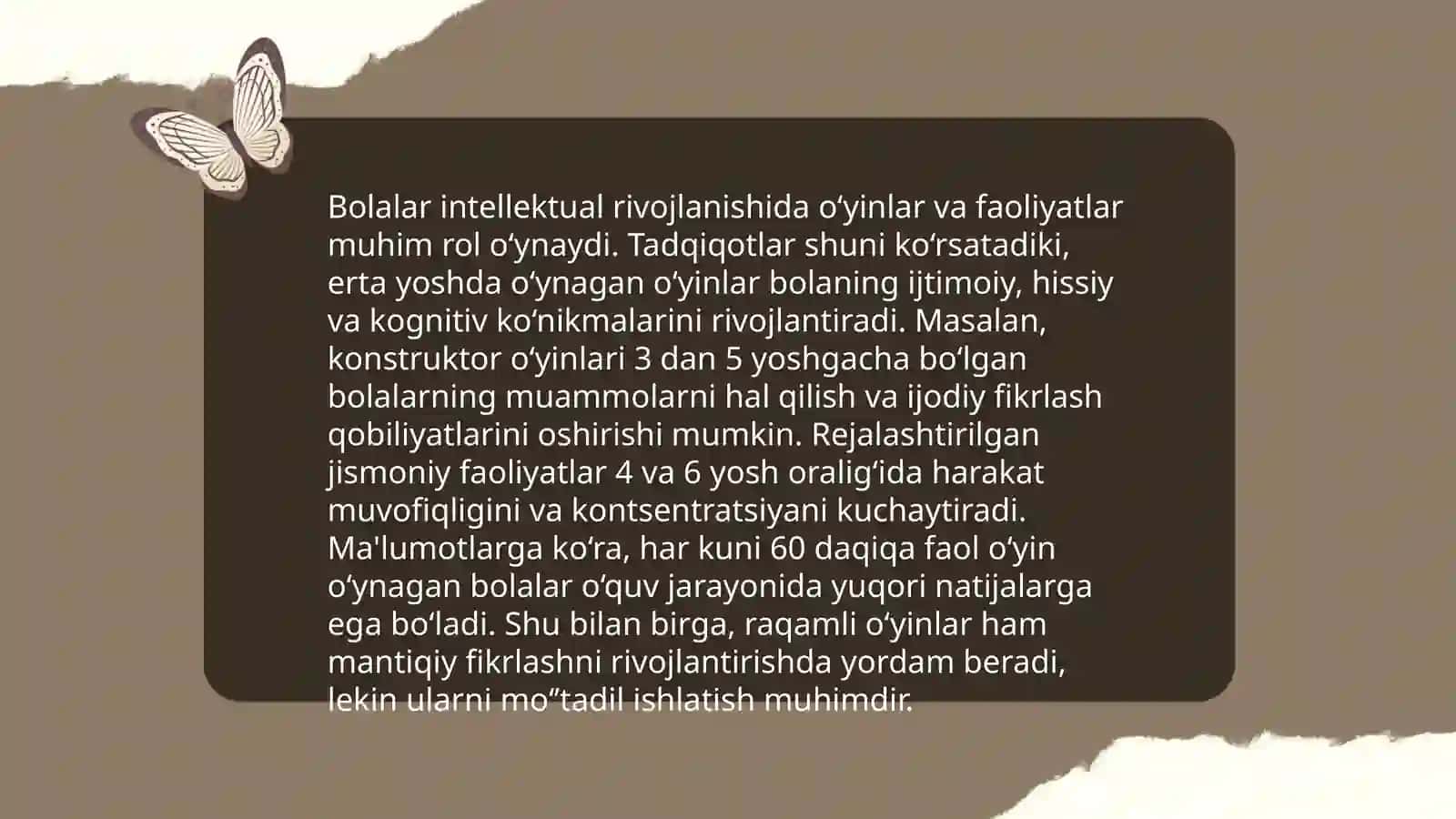 Shaxsning rivojlanishida tarbiyaning o'rni 4