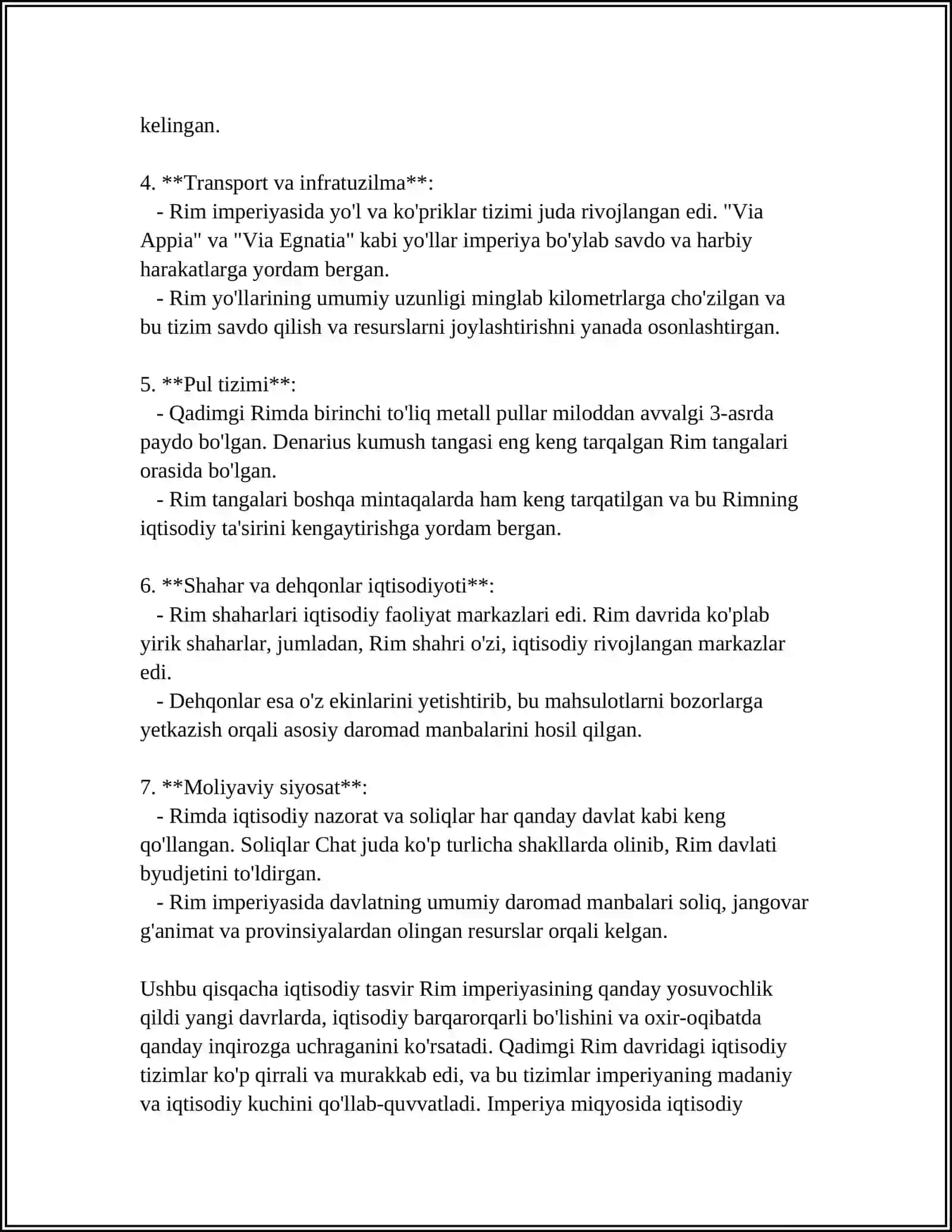 Qadimgi Rim davridagi iqtisodiy tizimlar 4