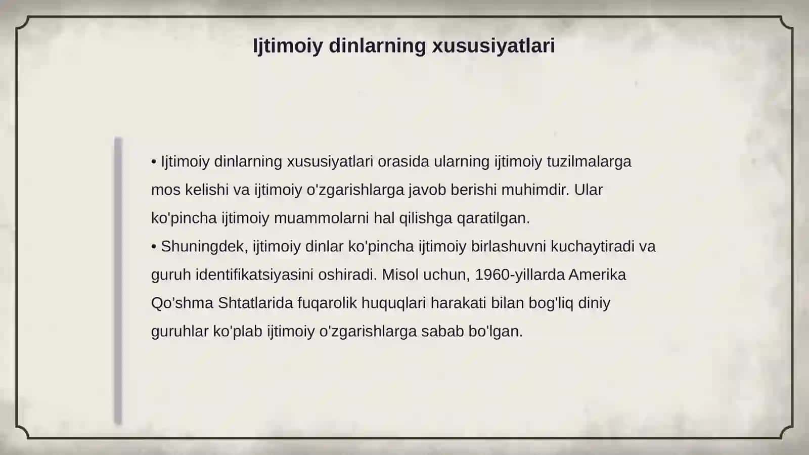 Ijtimoiy dinlar va ularning mohiyati 4