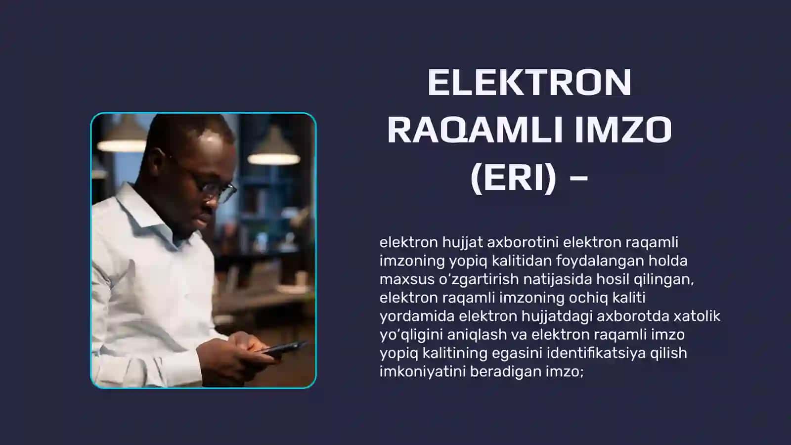 ELEKTRON IMZO VA ELEKTRONHUJJAT ALMASHINUVI 4