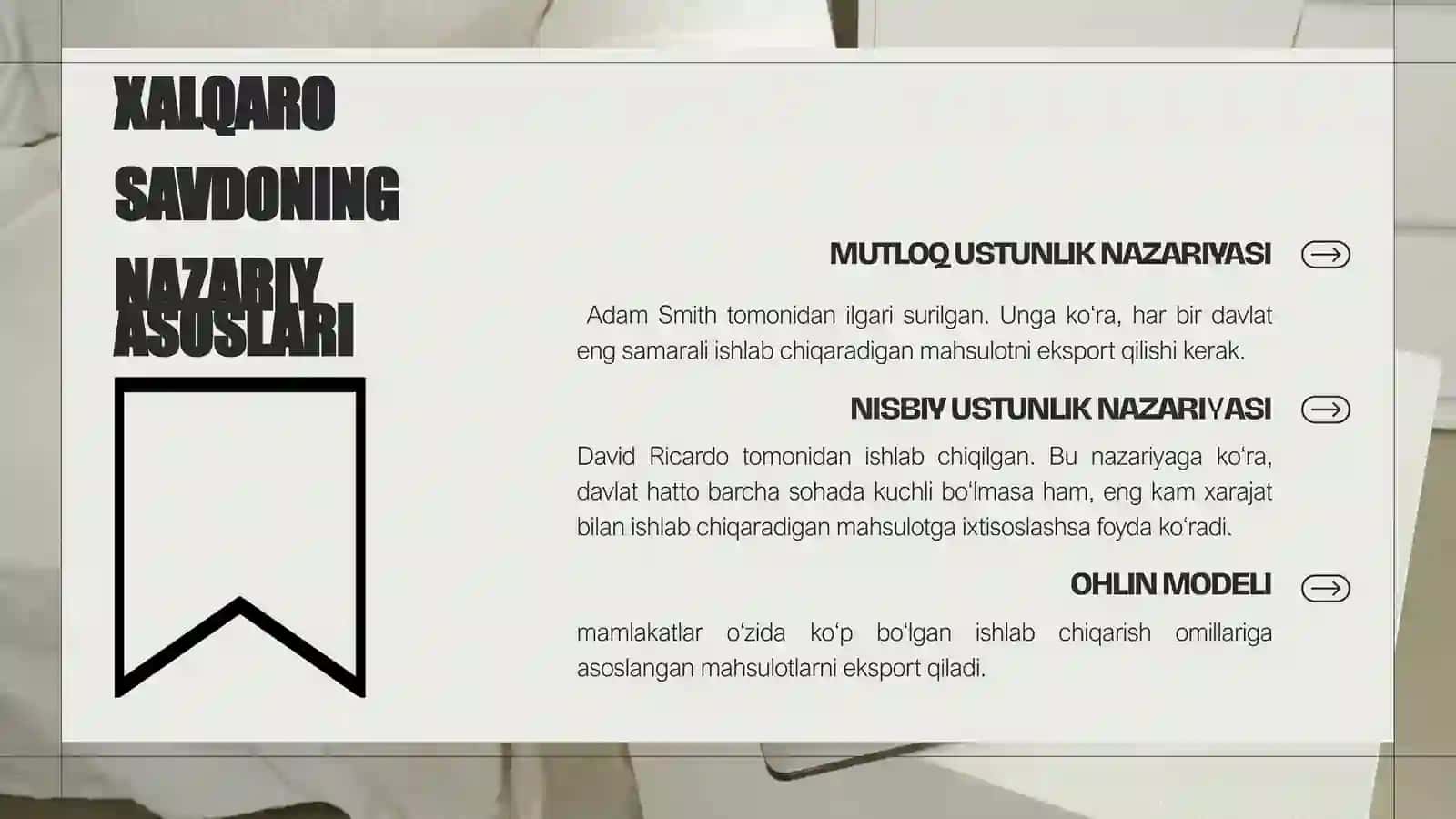 Xalqaro savdo va daromadlarning taqsimlanishi 4