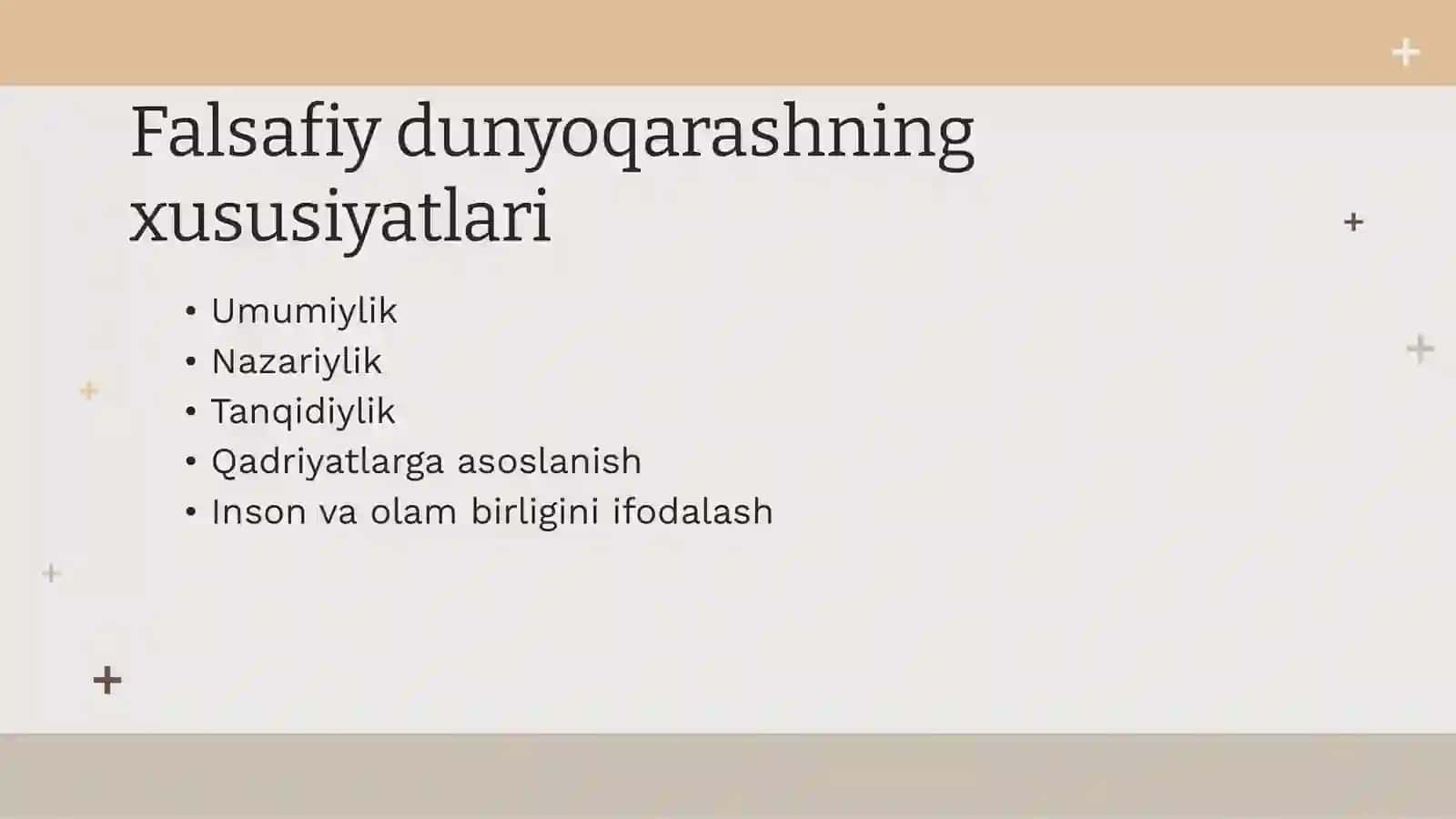 Falsafiy dunyoqarash 4