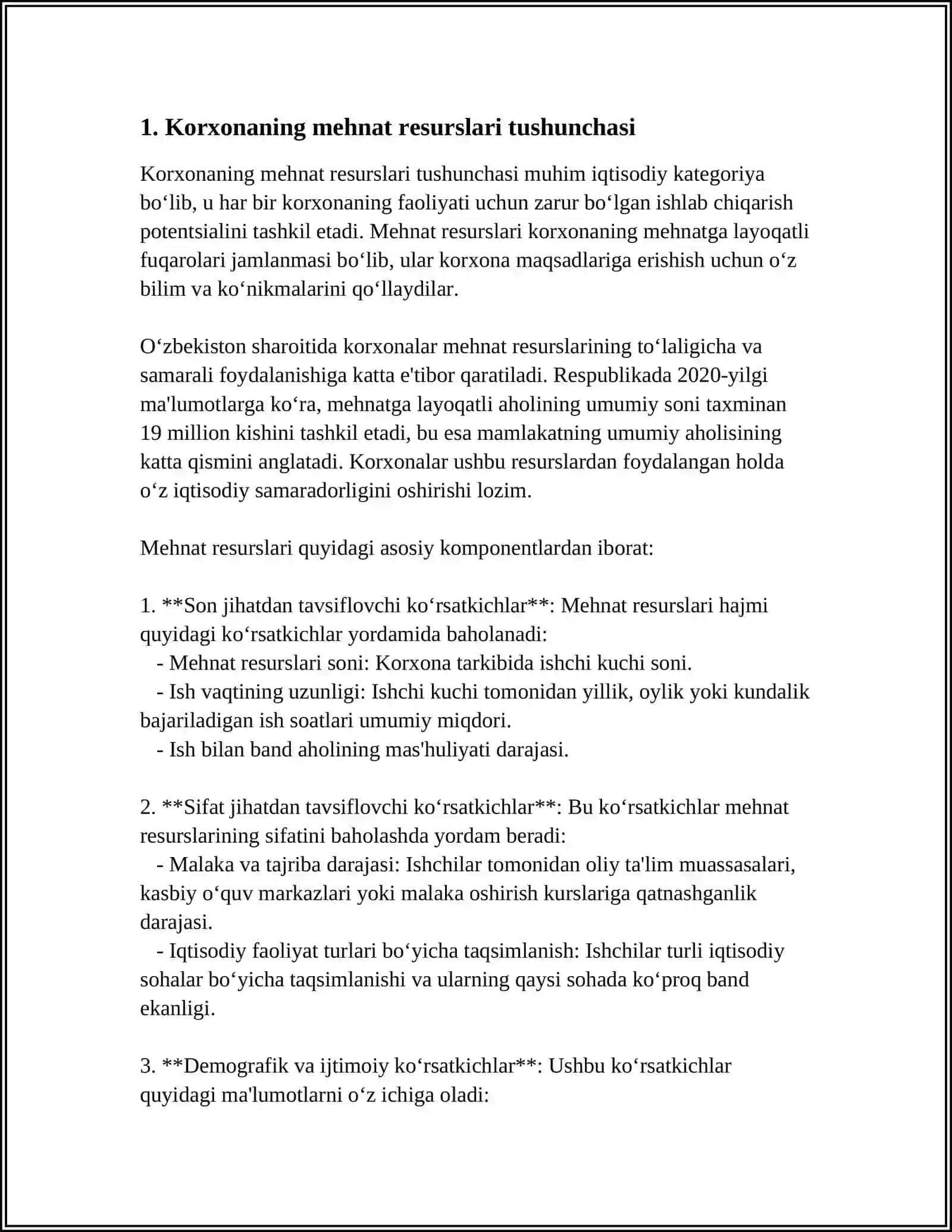 KORXONANING MEHNAT RESURSLARI 4