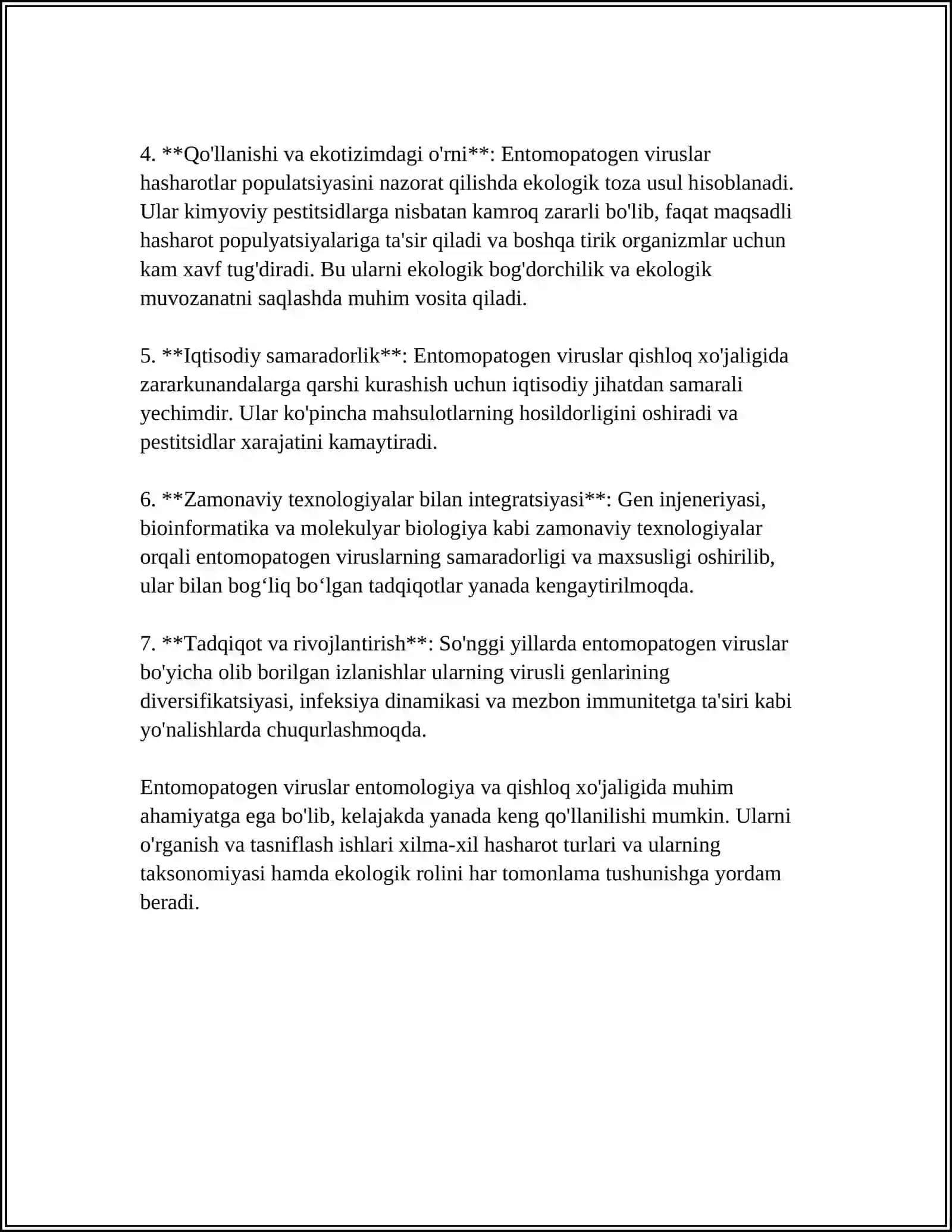 ENTOMOPATAGEN VIRUSLI PREPARATLARNI ZARARKUNANADA HASHAROTLARGA QARSHI SINASH 4