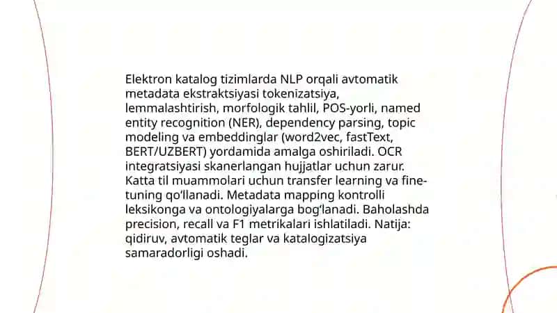Elektron katalog tizimlarda sun'iy intelekt algoritmlarni qo'llash 4