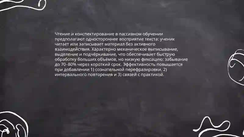 Лекция как пассивный метод обучения: особенности и эффективность 4