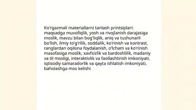 Ta'limning ko'rgazmali metodlari 4